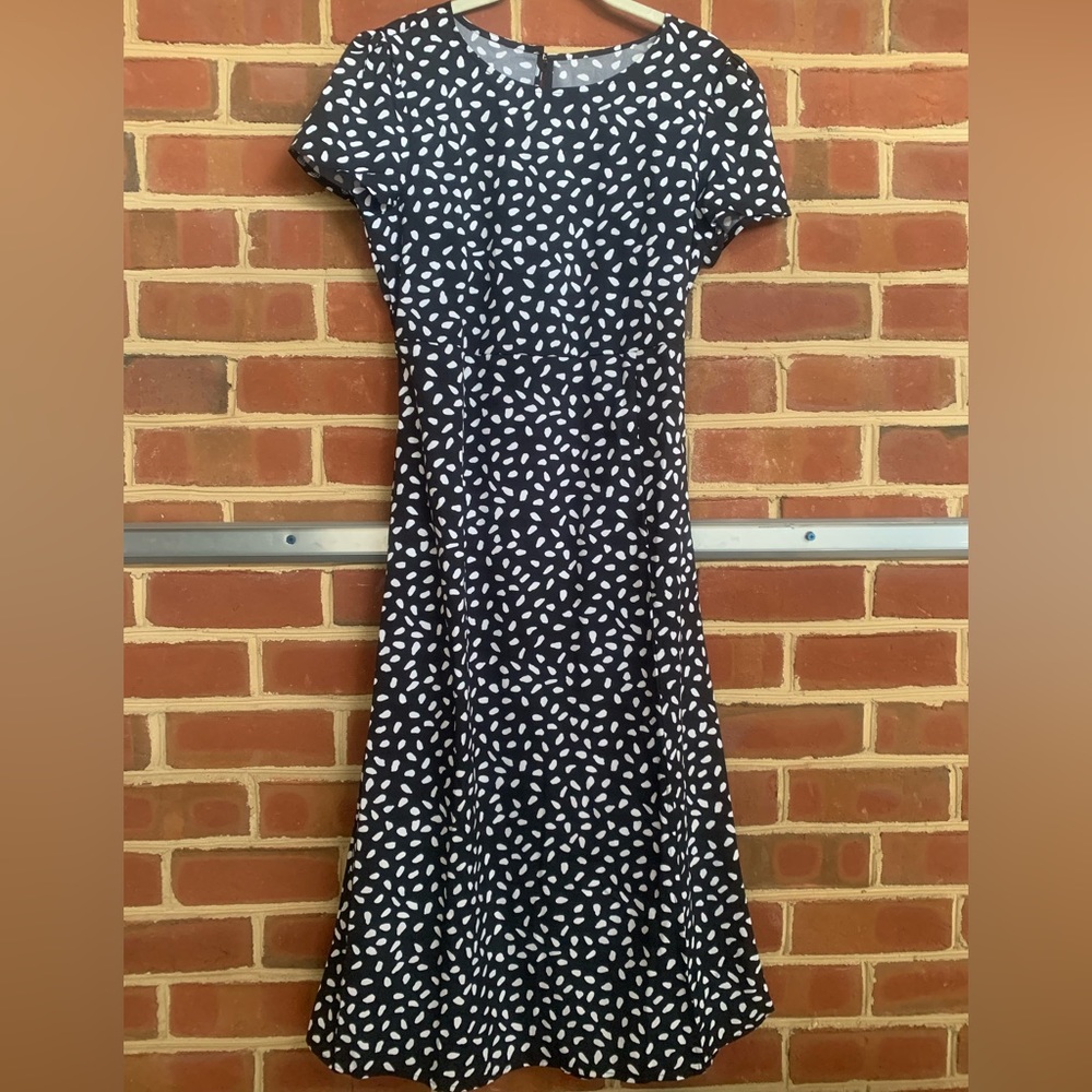 NWOT | No Rest For Bridget Black & White Midi Dress